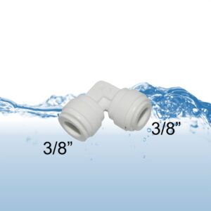 union elbow connector quick connect 3/8 3/8 inch