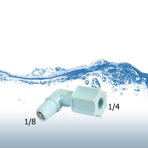 male elbows w check valve tube o.d 1/4 inch pipe thd.1/8 inch