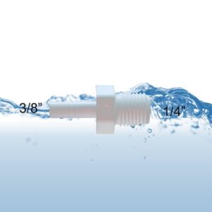 male stem connector 3/8 inch 1/4 inch