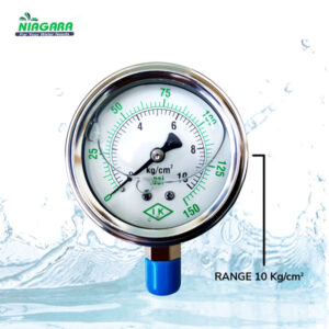 oil type pressure gauge pengukur tekanan air 10kg/cm2
