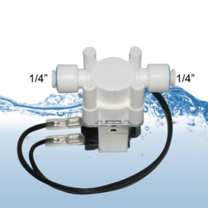solenoid valve plastic dc24 v quick connect 1/4 inch