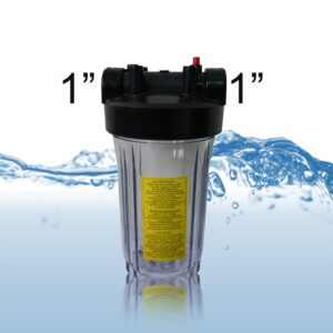 housing filter big blue clear 10 inch (in out 1 inch)