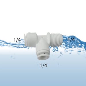 male run tees quick connect 1/4 inch 1/4 inch /1/4 inch