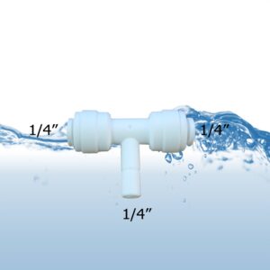 stem branch tees 1/4 inch 1/4 inch 1/4 inch quick connect