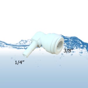 stem elbow 3/8 inch 1/4 inch quick connect