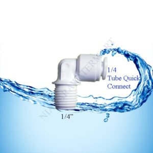 male elbow / elbow 1/4 ke 1/4 quick connect