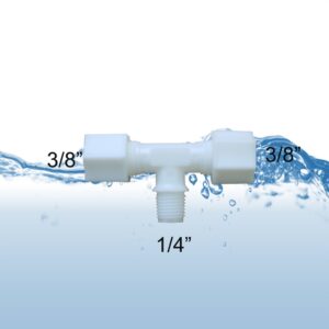 male branch tees jaco compression fitting 3/8 1/4 3/8