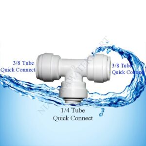 union tees / konekting t quick connect 3/8 1/4 3/8