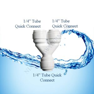two way divider / konekting y quick connect ( 1/4 1/4 1/4 )