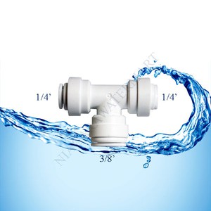union tees / konekting t quick connect 1/4 inch 3/8 inch 1/4 inch